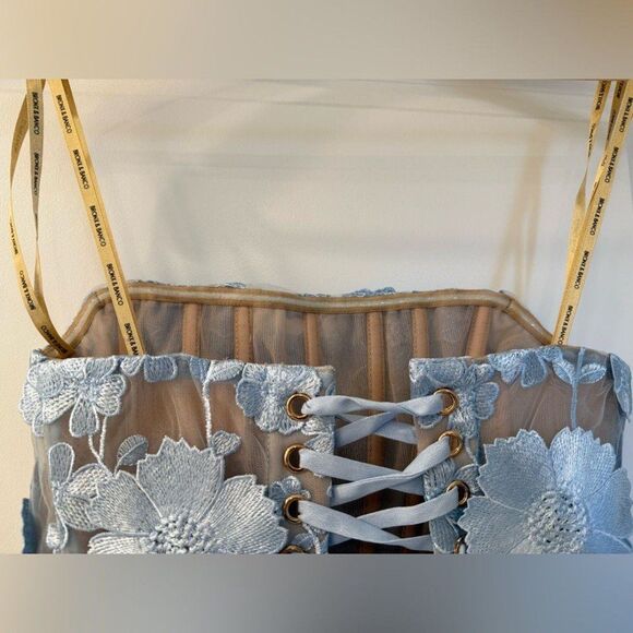 Bronx and Banco Blue Floral Mini Dress - Picture 11 of 12